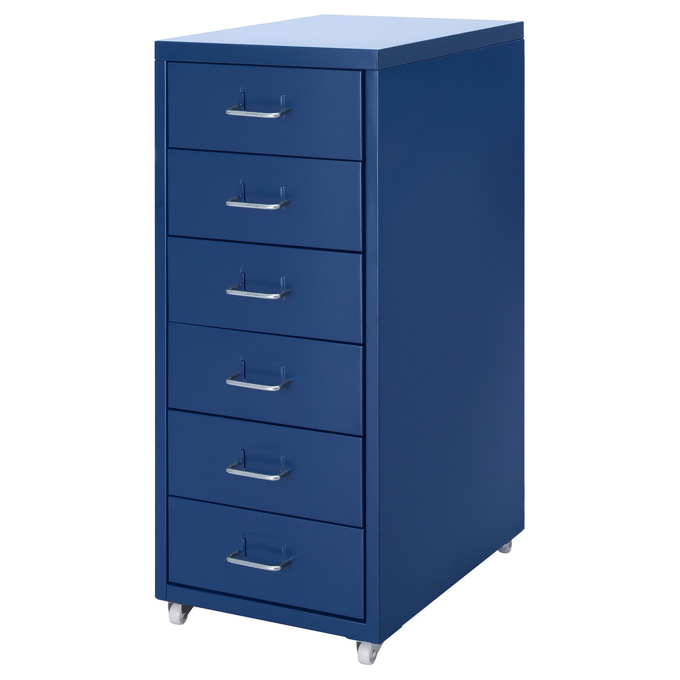 HELMER drawer unit on casters, blue, 11x271/8