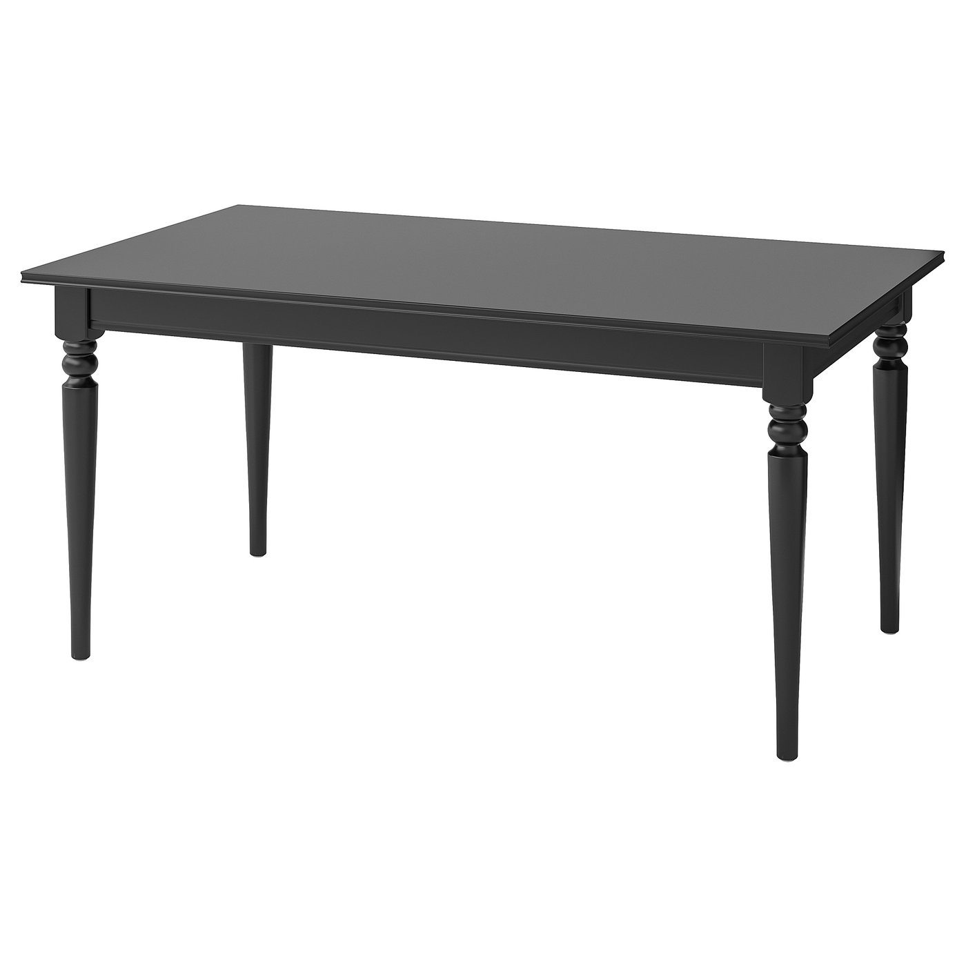 INGATORP extendable table, black, 61/845/8x341/4