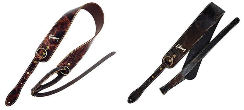 Gibson】ストラップのニューラインナップ！重厚感のあるレザータイプ