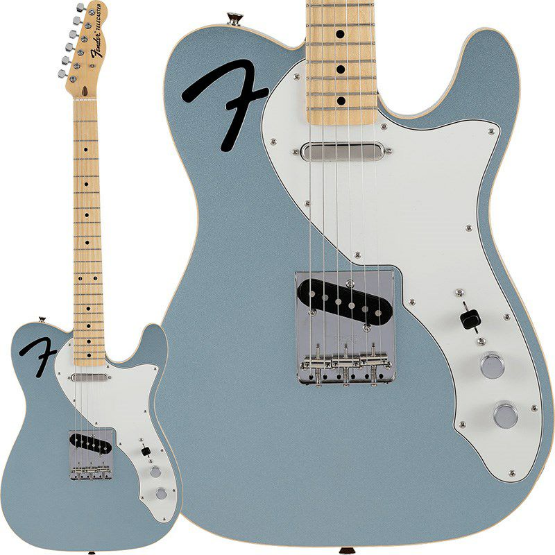 Fender】F型サウンドホールの代わりに、“Fenderスパゲティロゴ”を