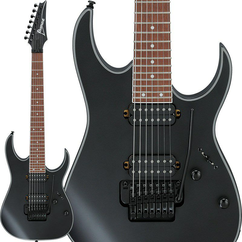 Ibanez】マットブラックが映えるRG7弦ダブルロックモデルが新登場