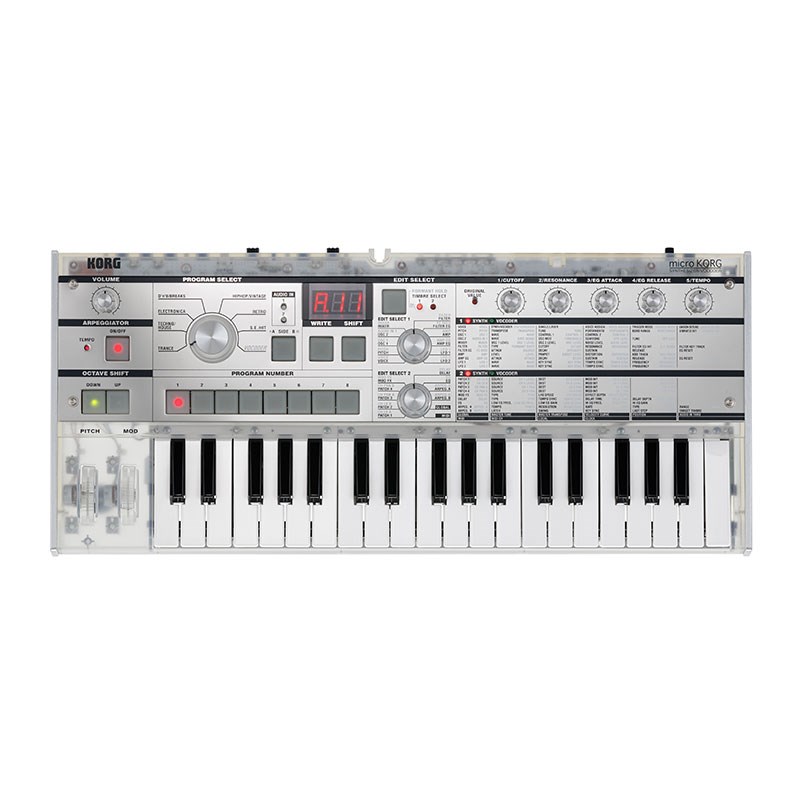 KORG】20周年記念の限定モデル『microKORG Crystal』が新登場