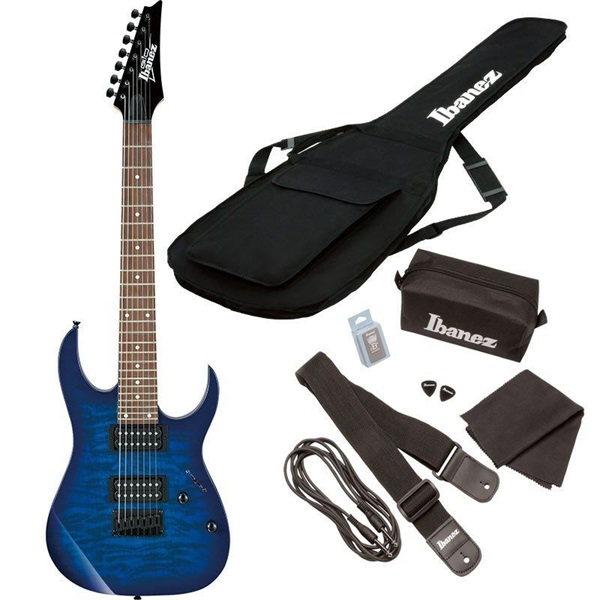 Ibanez GRG7221QA-TBB w/7点セット [7-strings model] ｜イケベ楽器店