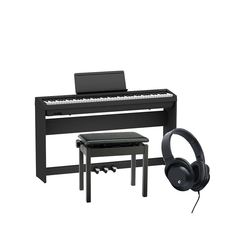 Roland FP-30X-BK +専用スタンド+3本ペダル+高低自在イスセット