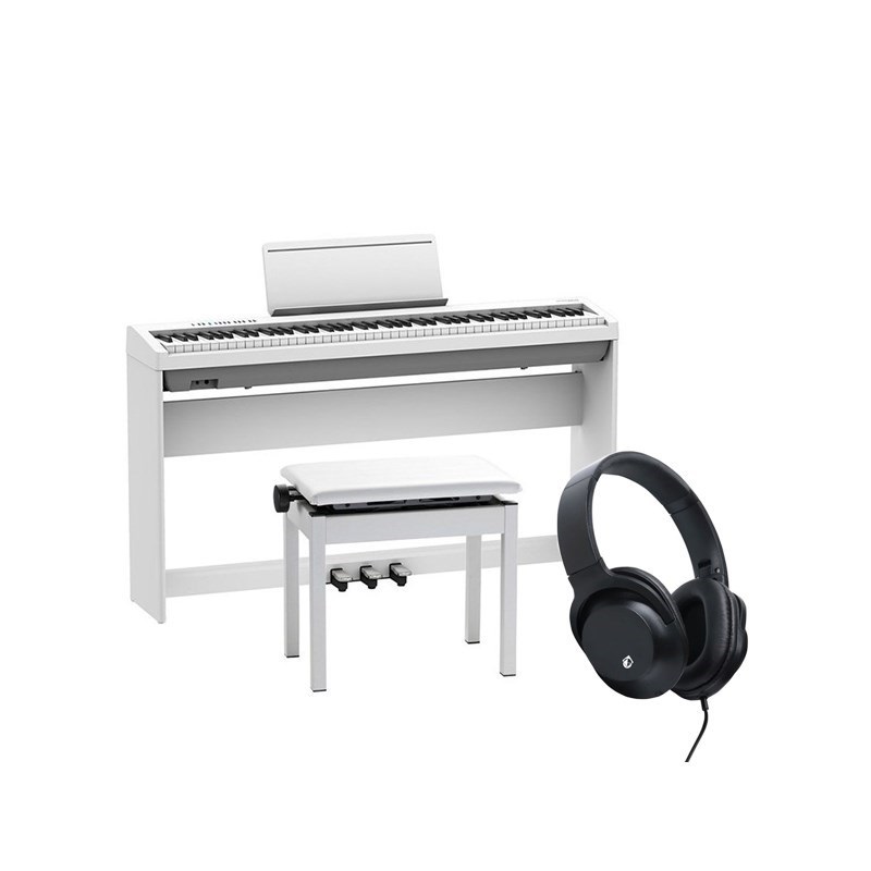 Roland FP-30X-WH +専用スタンド+3本ペダル+高低自在イスセット