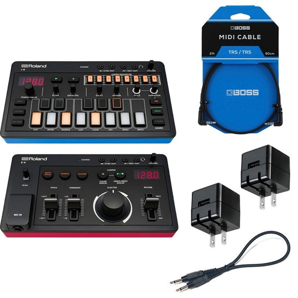 Roland AIRA Compact J-6+E-4 USB電源アダプター + ケーブル セット