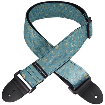 Daiking Corporation 西陣織りギターストラップ DGS-NKKA60 金襴唐草青