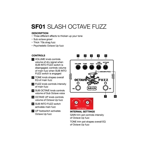 MXR 【アンプ・エフェクターセール！】 SF01 [Slash Octave Fuzz