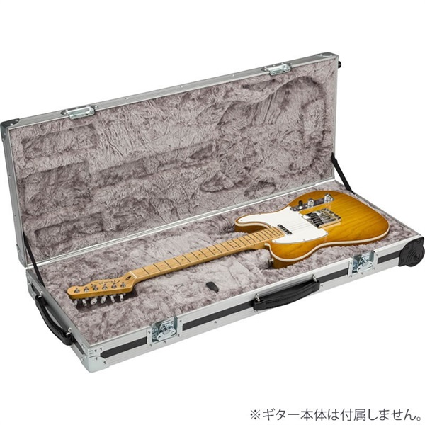 Fender USA CEO Flight Case with Wheels (Black and Silver