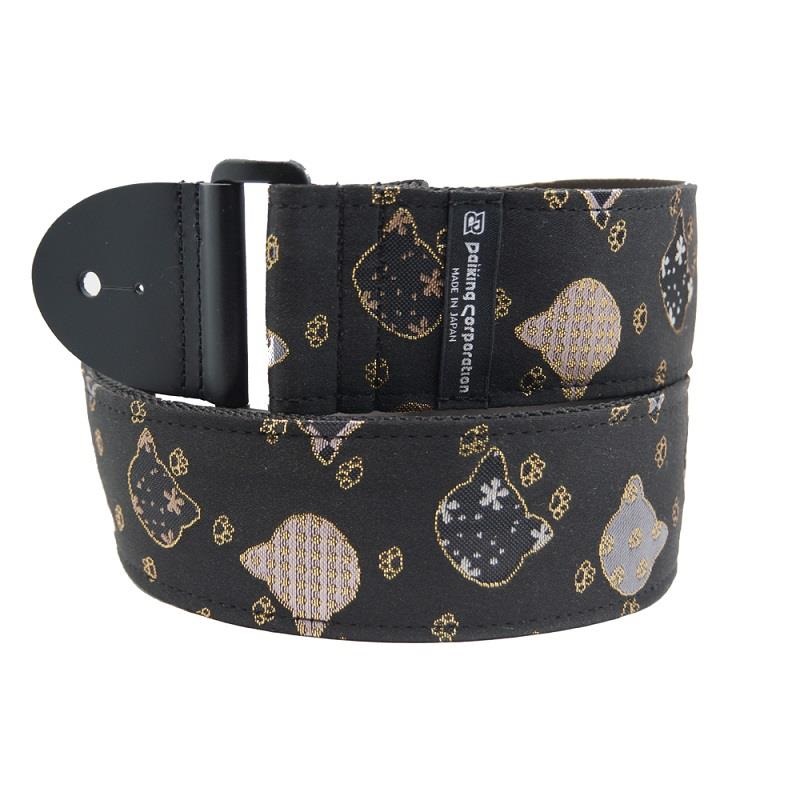 Daiking Corporation 西陣織りギターストラップ DGS-NKN60 金襴猫伝統