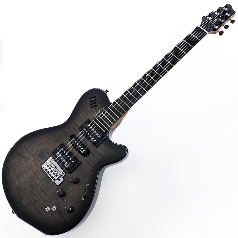 Godin XTSA(Synth-Acces) Trans Black Flame 展示特価 ｜イケベ楽器店