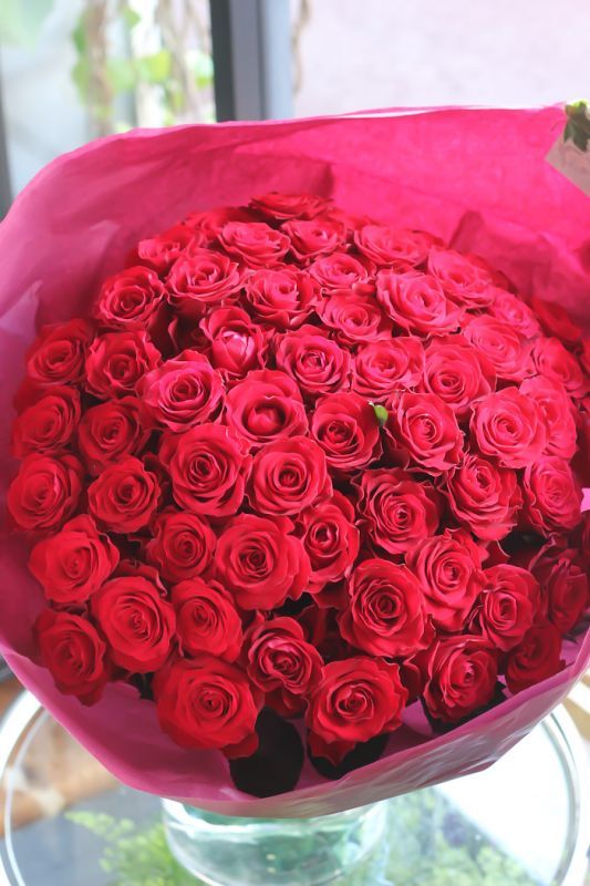 KANREKI 赤バラ60本のブーケ - jardin du I'llony online store