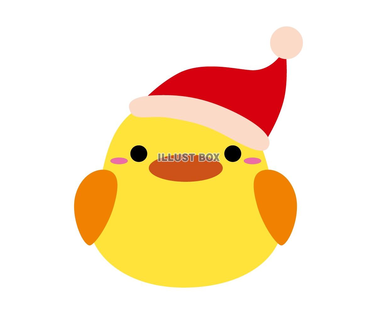 サンタひよこイラスト01：イラスト無料