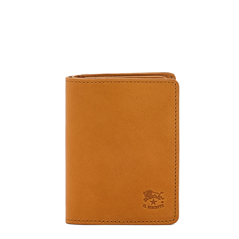 Oriuolo | Men's card case in vintage leather color natural – Il