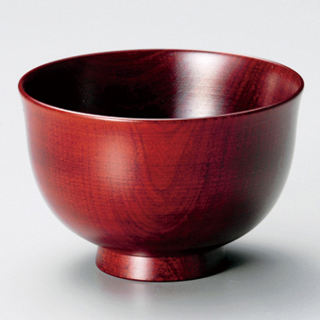 汁椀 さくら材 摺漆 赤/黒 漆塗り・木製【製造中止】 漆器の井助