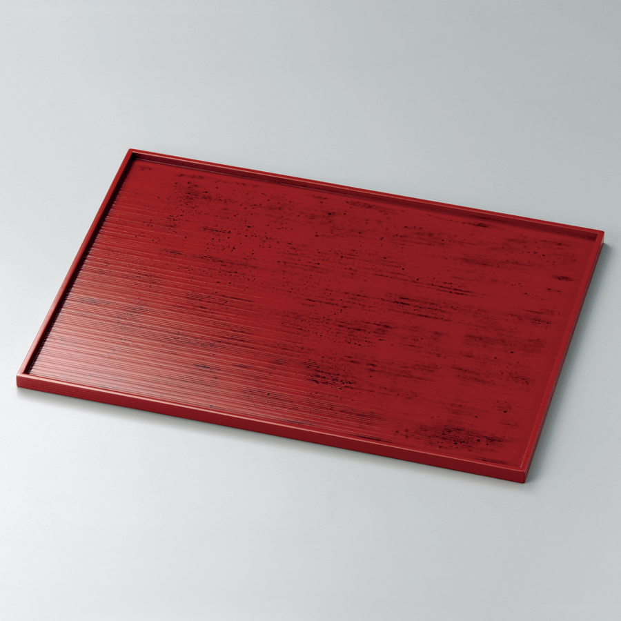 長角盆 13.0 木製 トレー 12-11101/11102 漆器の井助