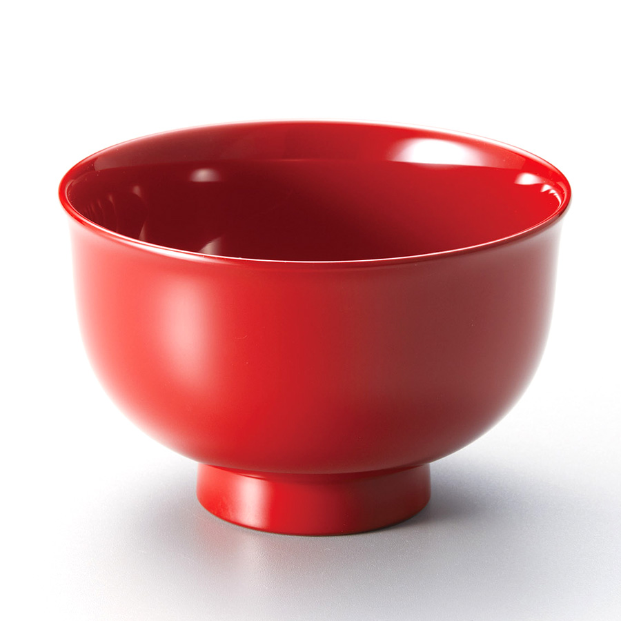 汁椀 羽反 溜内黒/朱 漆塗り 12-02603/02606 漆器の井助