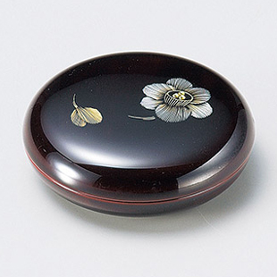 ジュエリーケース 沈金 水仙/可憐 溜 漆塗り 12-12503/12504 漆器の井助