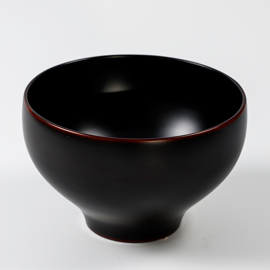 夫婦椀 やまと 布袋ペア椀 溜（ため）・古代朱 2客セット 木製 漆塗り