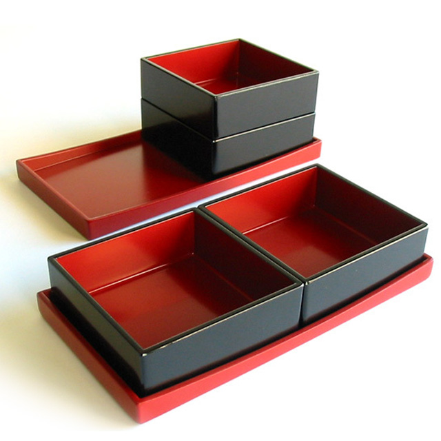 うたげ花見重 金梅 【まとめ買い割引】 重箱 松花堂弁当箱 FC32-6/7