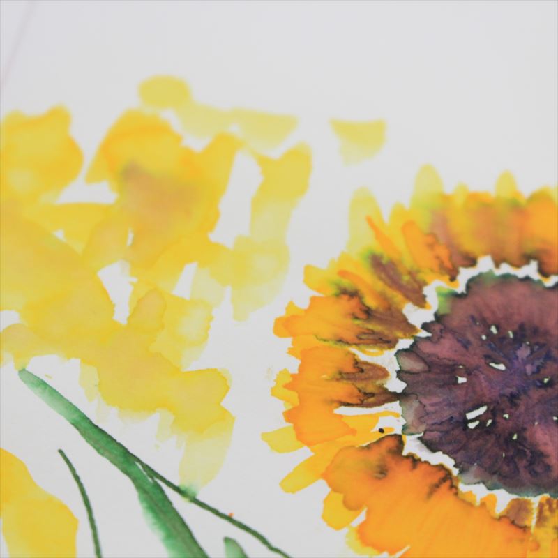 インクで花を咲かせよう】夏にぴったりな向日葵を描こう！ | 石丸文行