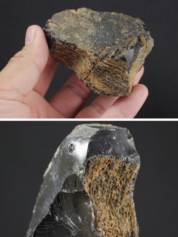 十勝石玲瓏石（レインボーオブシディアン） 原石180g 天然石販売