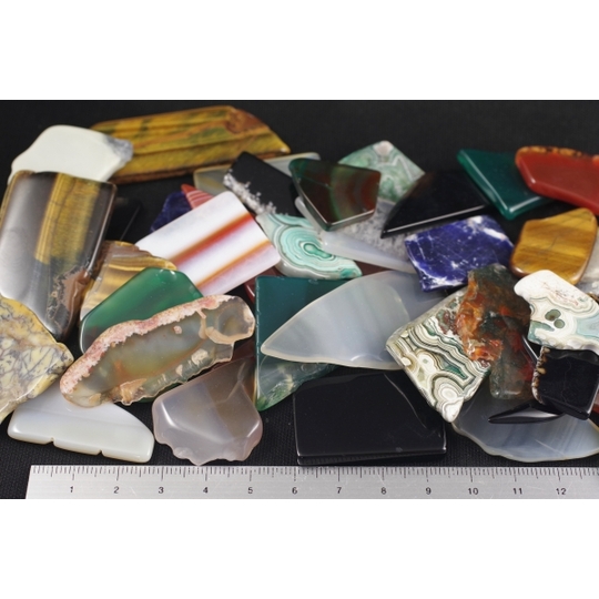 天然石板詰め合わせ 200g 天然石販売 名取貴石 天然石原石鉱物結晶