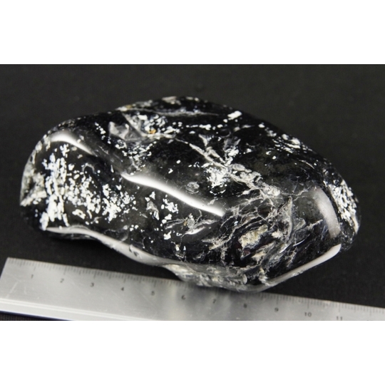 黒瑪瑙原石 磨き石 389g 天然石販売 名取貴石 天然石原石鉱物結晶