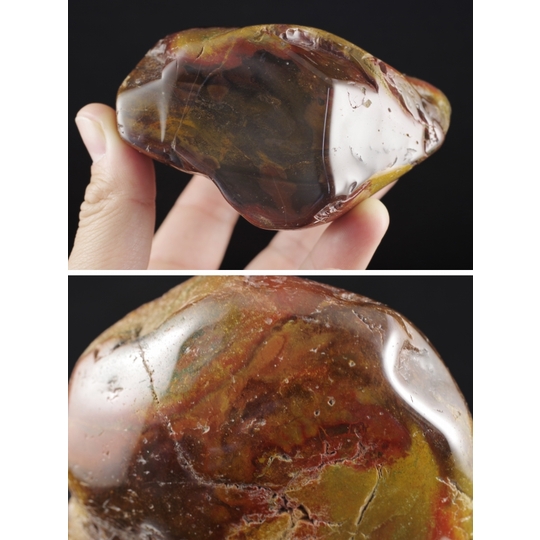 土岐石ジャスパー原石磨き805g 天然石販売 名取貴石 天然石・国産