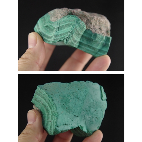 マラカイト（孔雀石）原石 315g 天然石販売 名取貴石 天然石原石