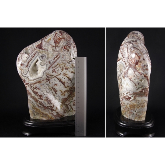 レース瑪瑙磨き鑑賞石2kg 天然石販売 名取貴石 天然石原石鉱物結晶