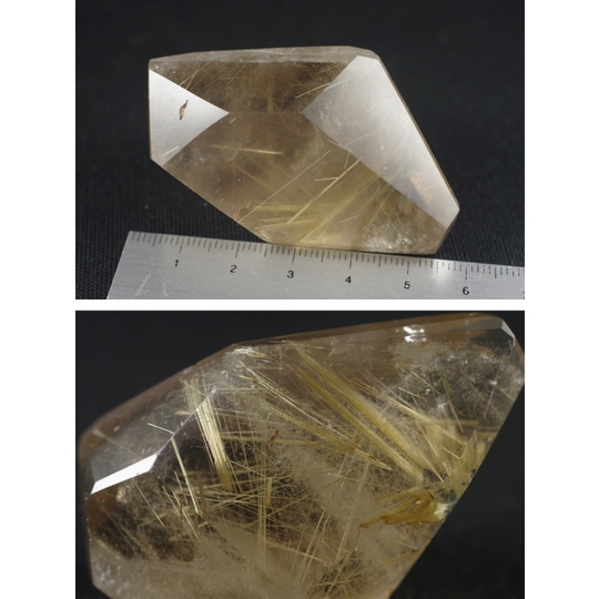 ルチルクォーツ原石磨き69g 天然石販売 名取貴石 天然石・国産原石