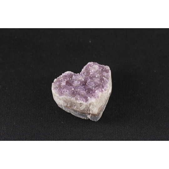 ウルグアイ産アメジスト結晶ハート型36g 天然石販売 名取貴石