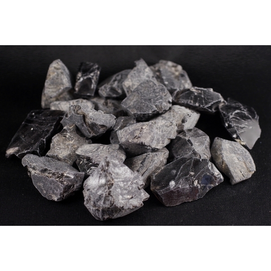 和田峠産黒耀石原石詰め合わせ500g 天然石販売 名取貴石 天然石