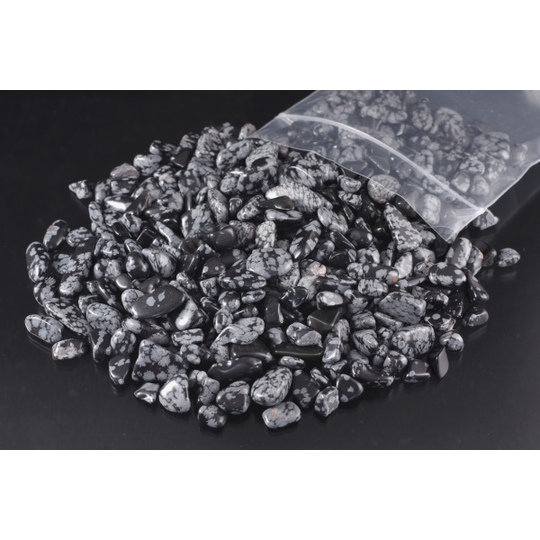 多用途天然石黒曜石（スノーフレークオブシディアン） 詰め合わせ