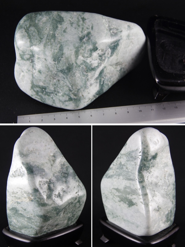 糸魚川産翡翠原石 磨き 770g 天然石販売 名取貴石 天然石原石鉱物