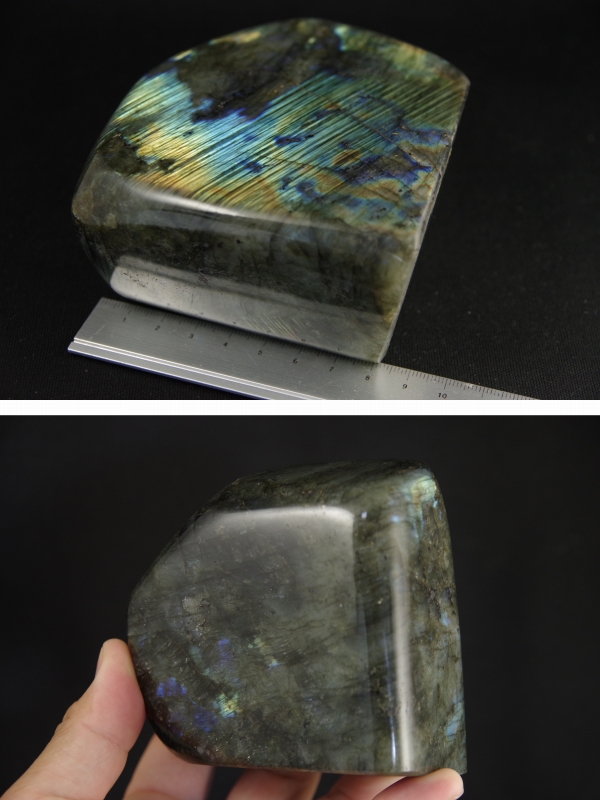 ラブラドライト原石 磨き962g 天然石販売 名取貴石 天然石原石鉱物