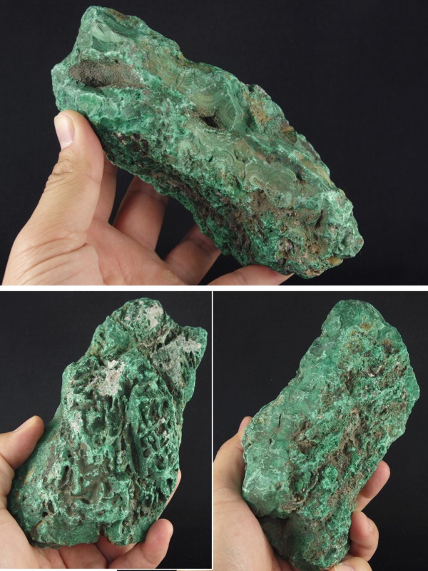 マラカイト(孔雀石)1548g 天然石販売 名取貴石 天然石・国産原石