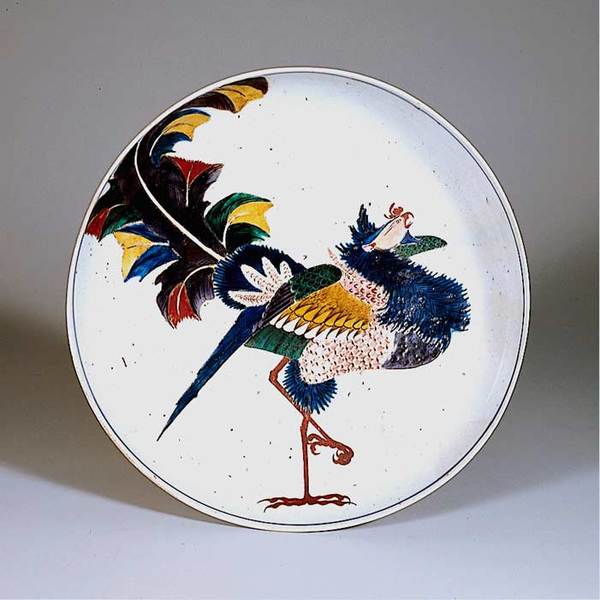 ぬりえ｜県文《色絵鳳凰図平鉢》 古九谷 | おうちで楽しむ石川県立美術館