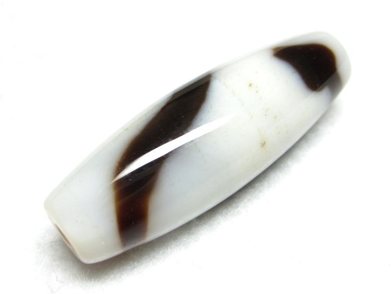 白地至純・ 白蛇天珠 36mm - 石縁パワーストーン専門店