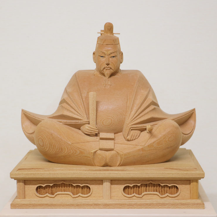 木彫り 天神様】井波彫刻 1尺3寸 欅 | 取扱い家具・インテリア・人形