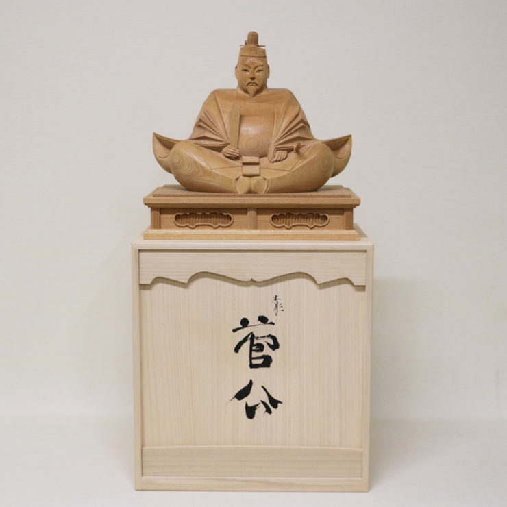 木彫り 天神様】井波彫刻 1尺2寸 欅 | 取扱い家具・インテリア・人形