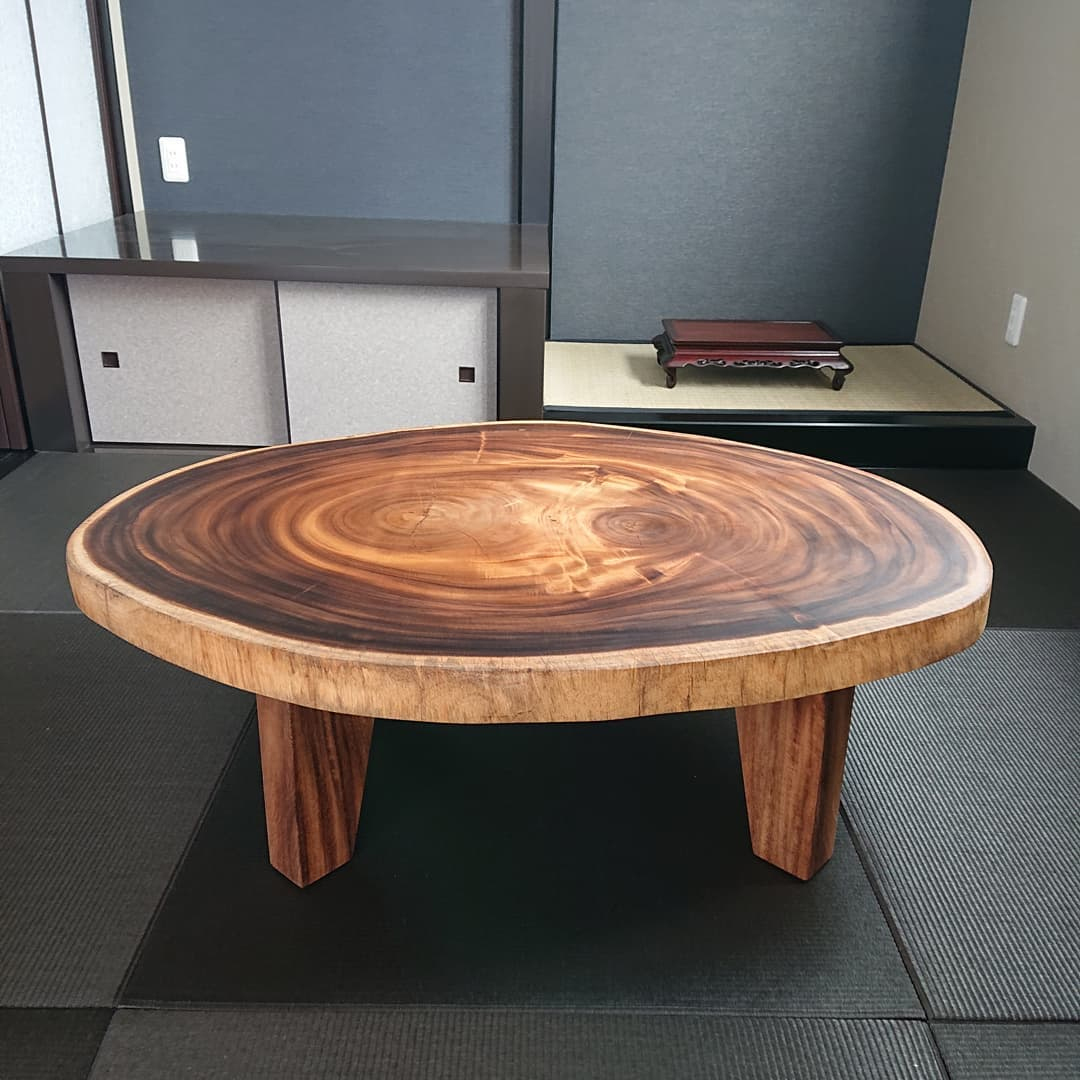 モンキーポッド輪切りテーブル』 | 家具納入事例・お客様の声 | 石崎家具店