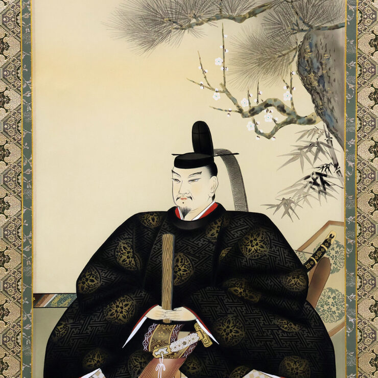 天神様 掛軸】尺五立 菅公御尊像 吉田観山 作 | 取扱い家具