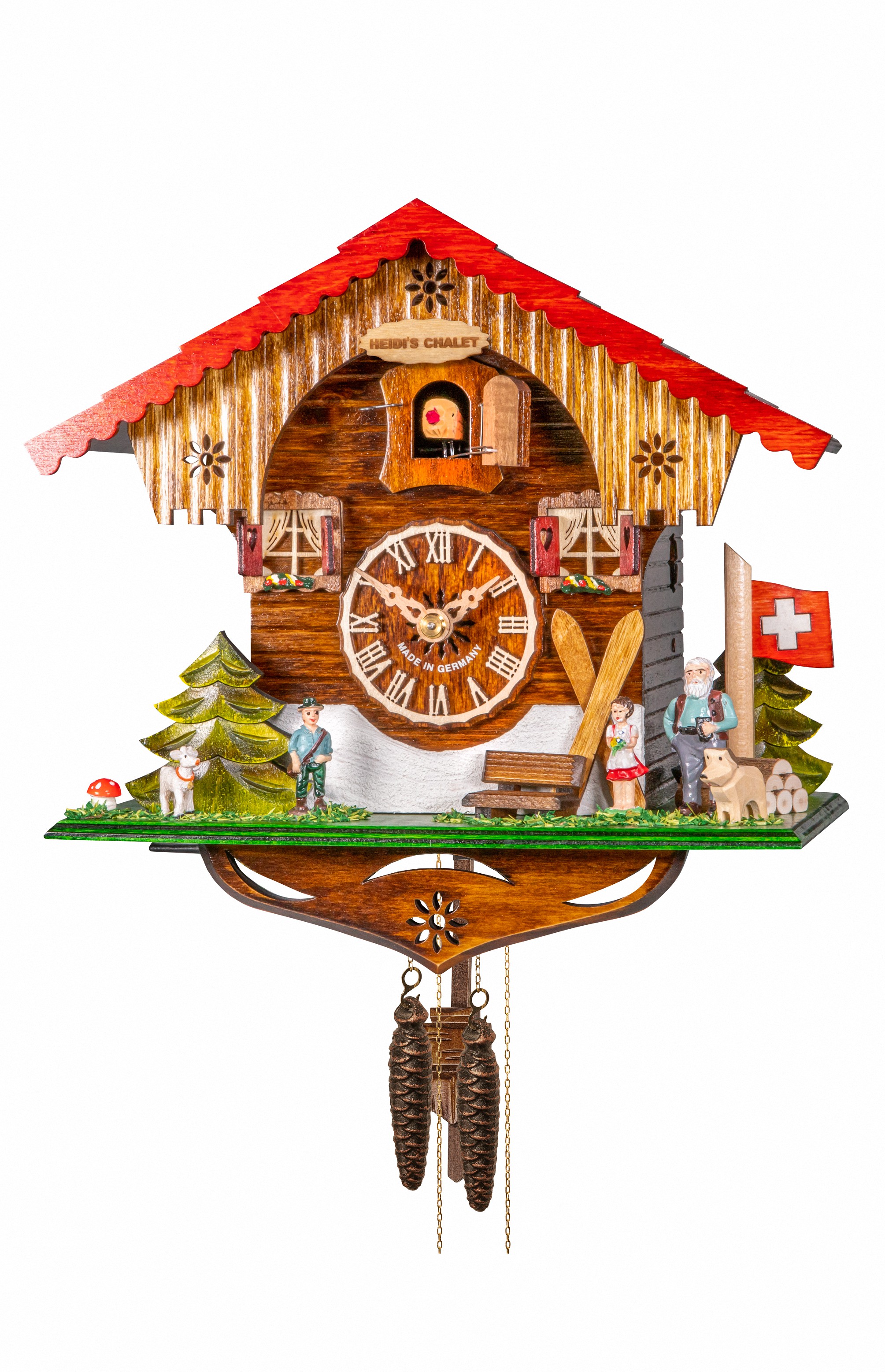 鳩時計 スイスの家 - 1日巻 - Nr. EN 3703