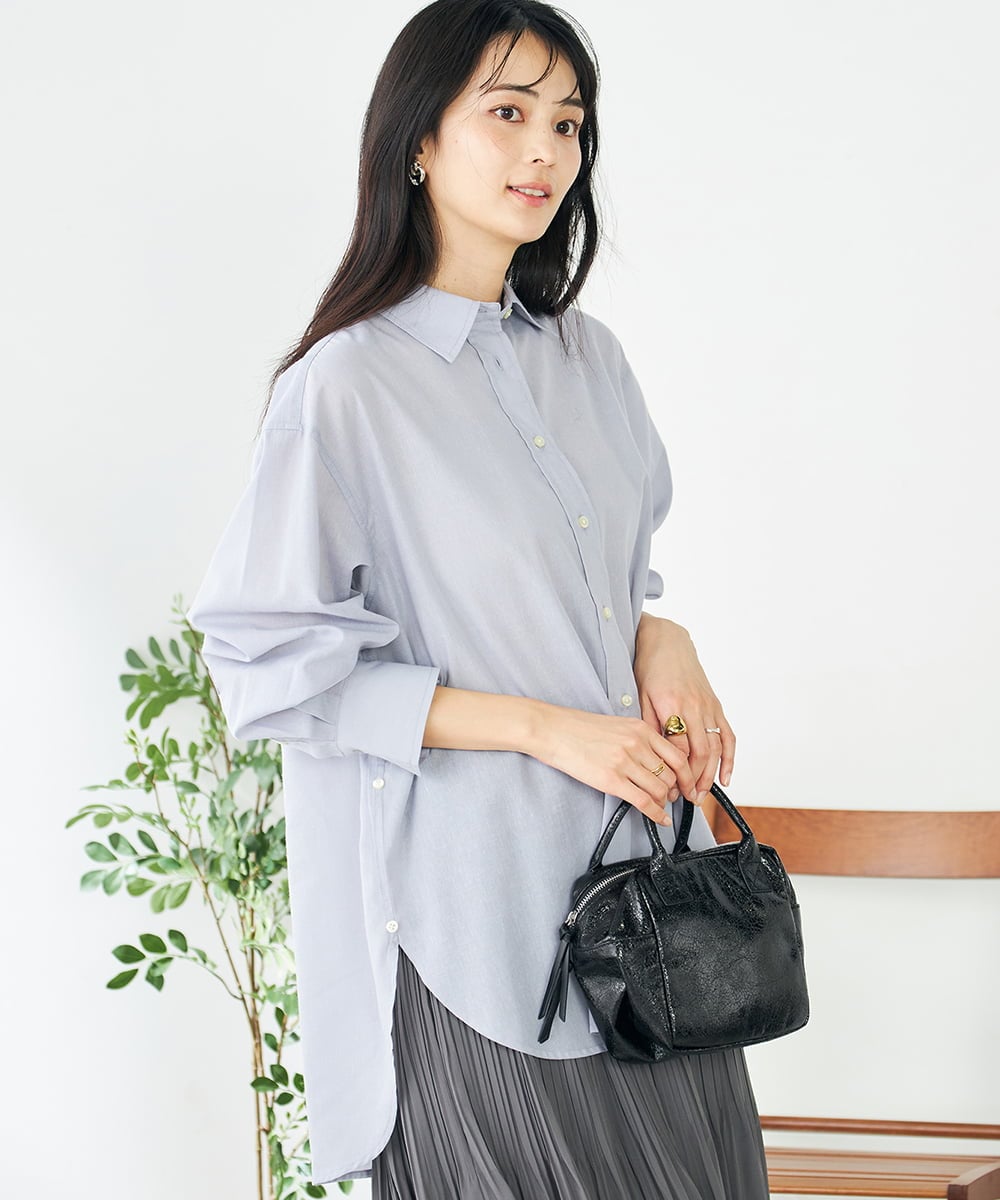 マルチウェイ】リネン混ベーシックシャツ(ブラウス・シャツ) | a.v.v