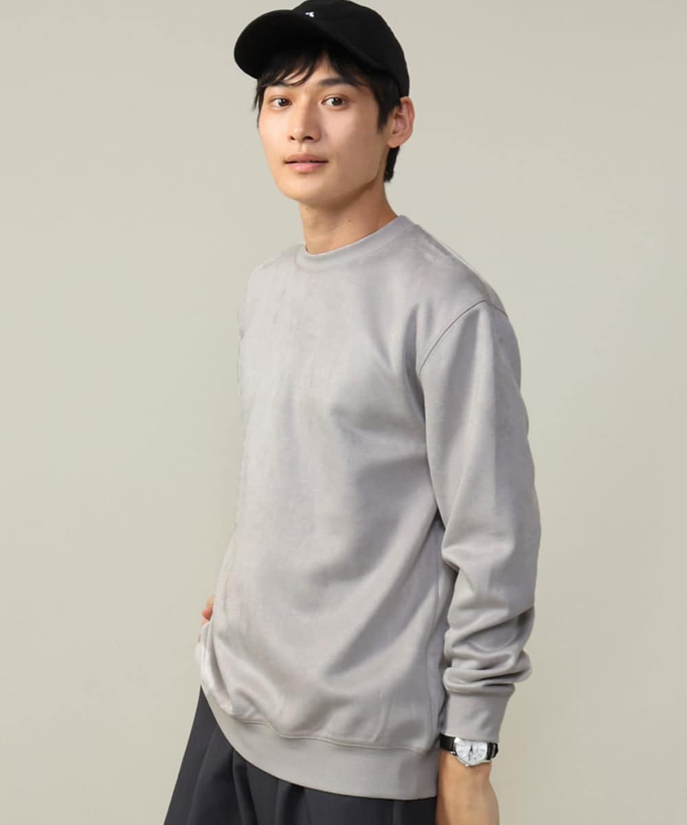 春まで使える】フェイクスエードセミワイドシルエットプルオーバー