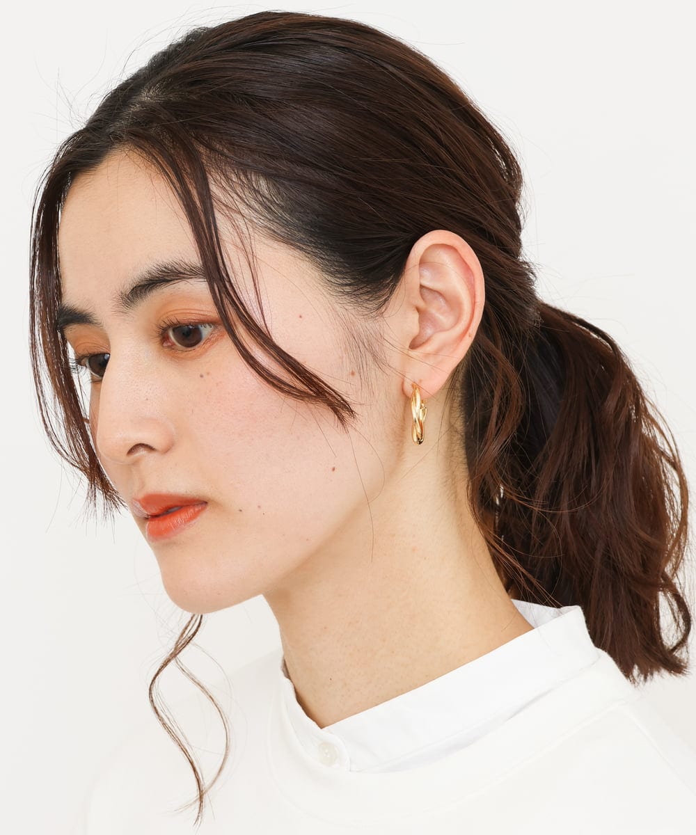 ネジネジフープピアス(ピアス・イヤリング) | a.v.v(アー・ヴェ・ヴェ