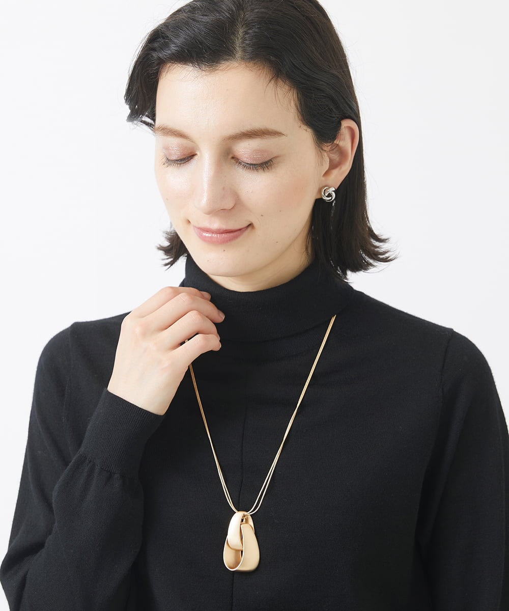 ノット2連チェーンネックレス(ネックレス) | GEORGES RECH(小さい