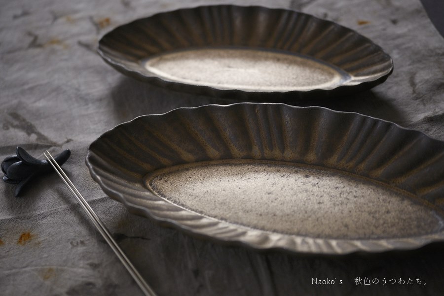 村上直子｜KAIプレートロング｜作家もの和食器通販”IVORY